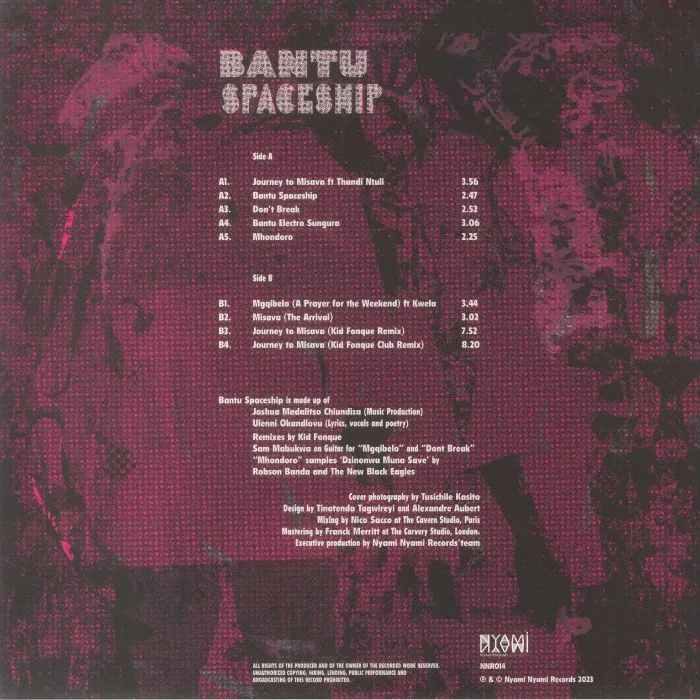 Back cover — BANTU SPACESHIP — Bantu Spaceship