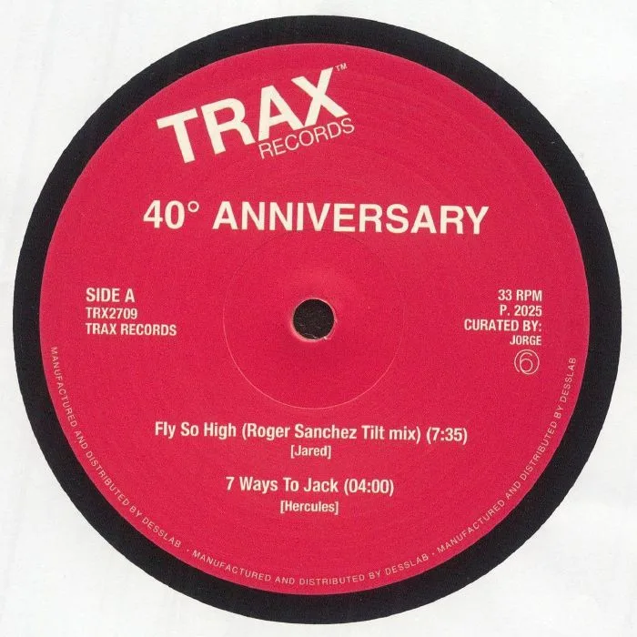 Лицевая сторона обложки — JARED / HERCULES / RON CAROLL / LUCA GERLIN — Trax Records: The 40th Anniversary Collection Part 6