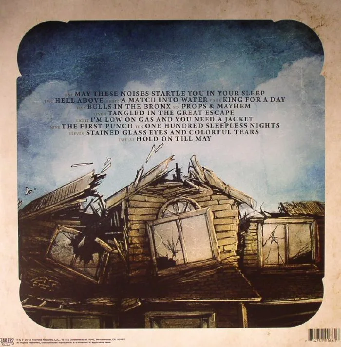 Обратная сторона обложки — PIERCE THE VEIL — Collide With The Sky