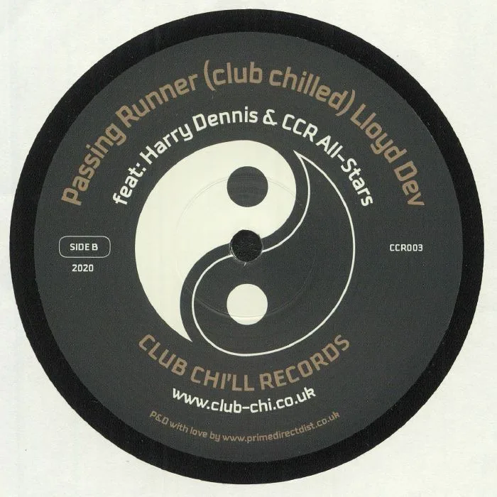 Back cover — Lloyd DEV feat HARRY DENNIS / CCR ALL STARS — Passing Runner