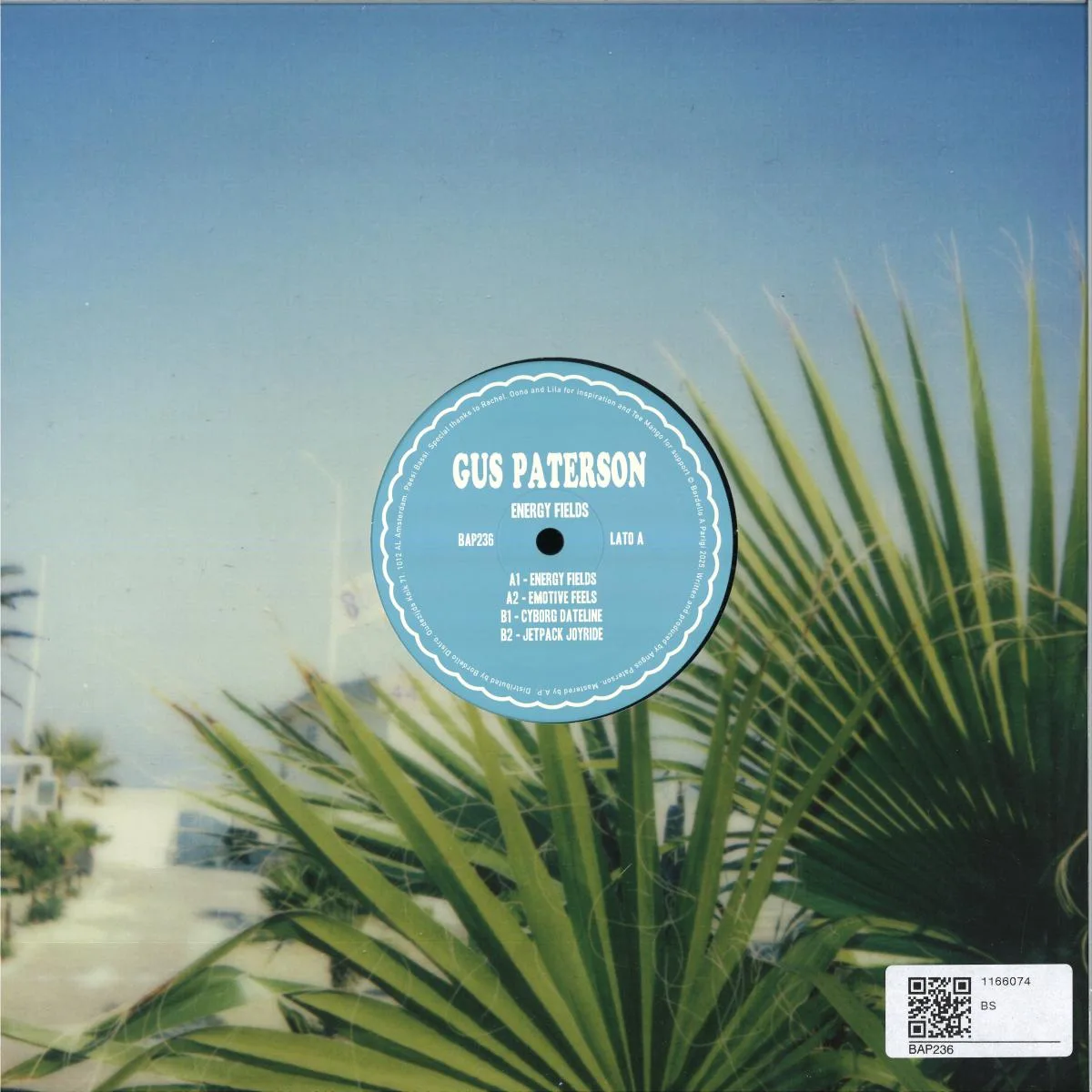 Back cover — GUS PATERSON — ENERGY FIELDS EP