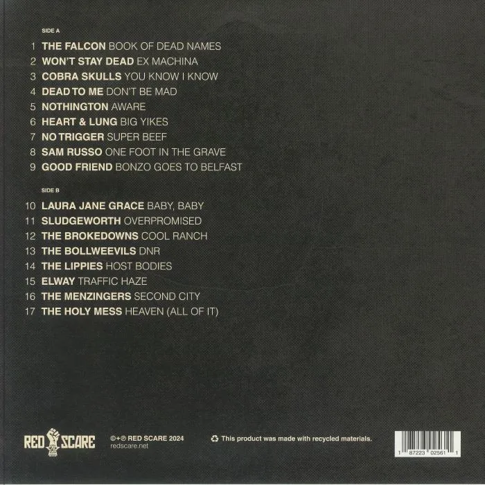 Back cover — VARIOUS — Red Scare Industries: 20 Years Of Dreaming & Scheming