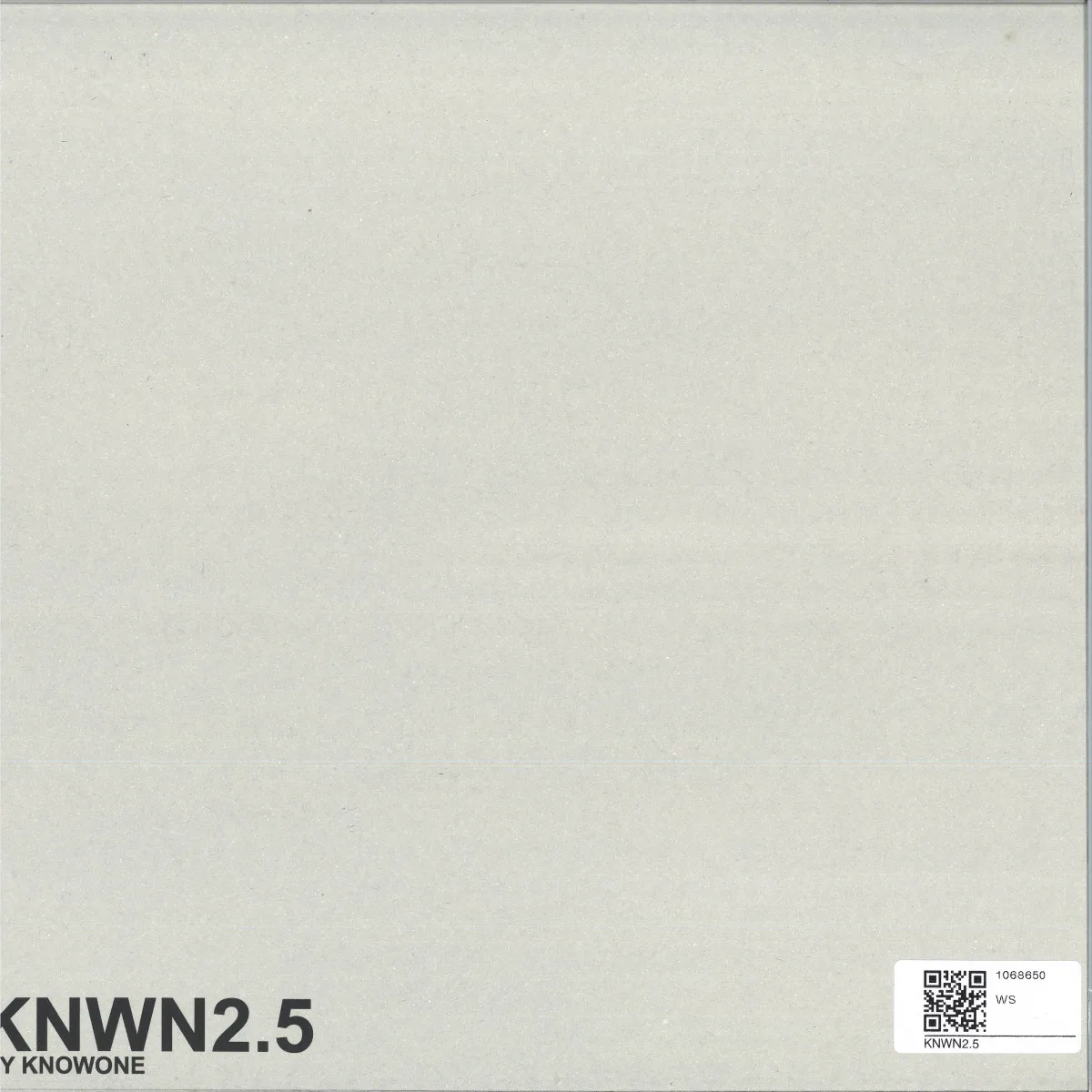Back cover — KNOWONE — KNWN2.5