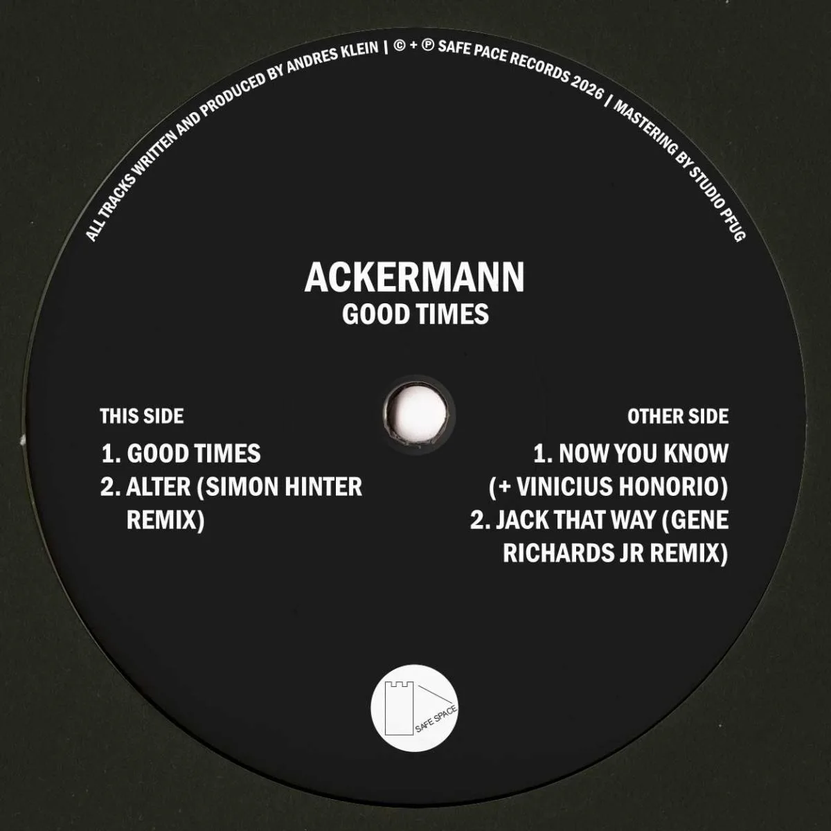 Front cover — Ackermann, Simon Hinter, Gene Richards Jr — Good Times LP