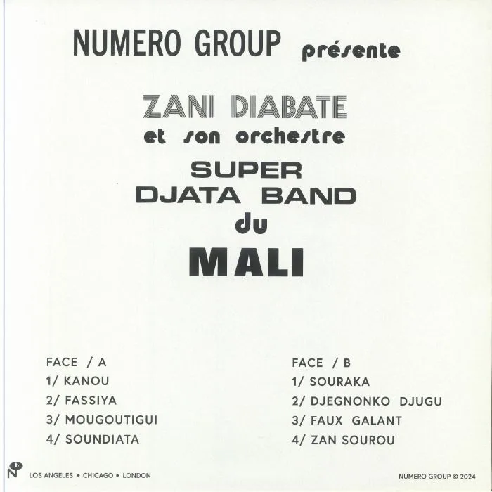 Back cover — Zani DIABATE / SUPER DJATA BAND DU MALI — Volume 2