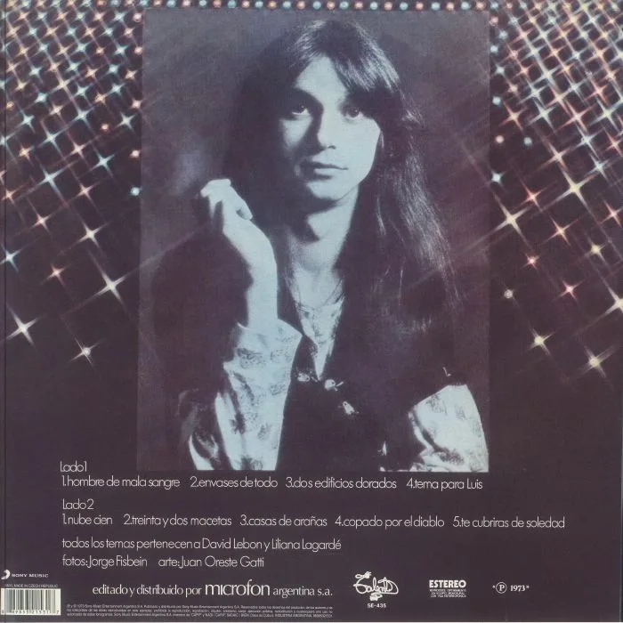 Обратная сторона обложки — David LEBON — David Lebon (remastered)