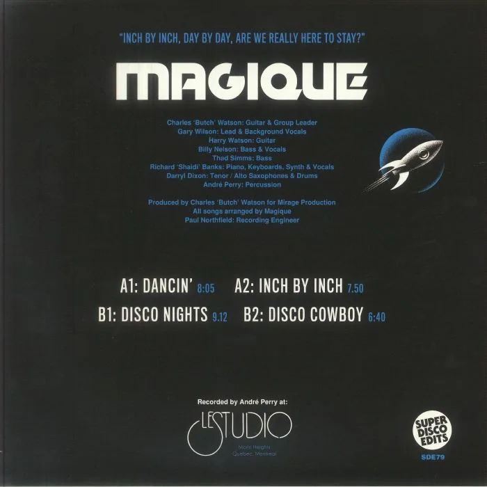 Обратная сторона обложки — MAGIQUE — Le Studio Sessions