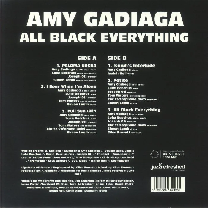 Back cover — Amy GADIAGA — All Black Everything