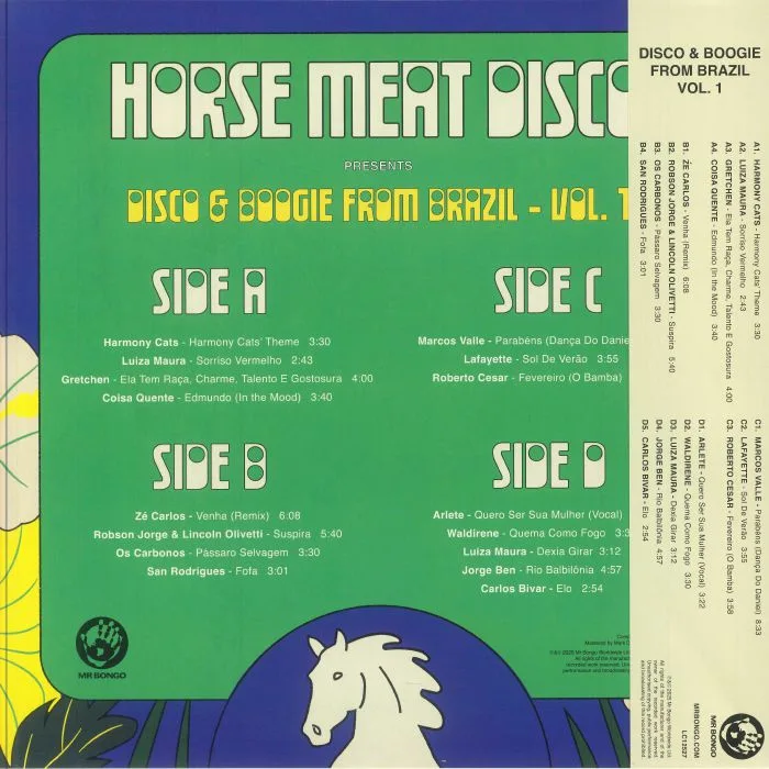 Обратная сторона обложки — VARIOUS — Horse Meat Disco Presents: Disco & Boogie From Brazil Vol 1