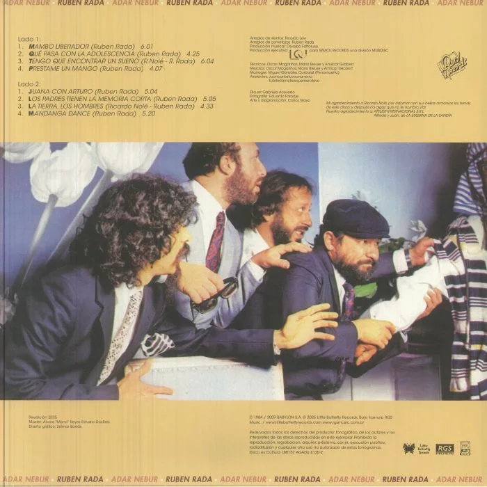 Back cover — Ruben RADA — Adar Nebur