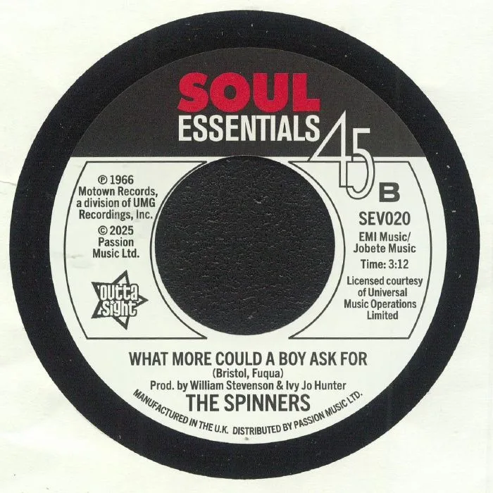 Обратная сторона обложки — The SPINNERS — I'll Always Love You