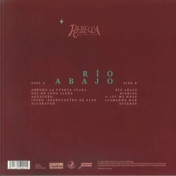 Обратная сторона обложки — Rebecca Roger CRUZ — Rio Abajo