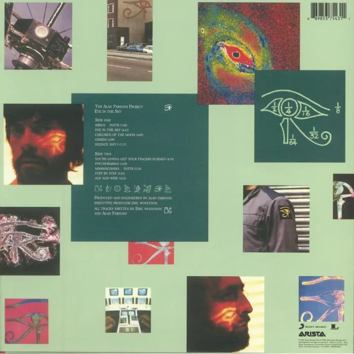 Back cover — The ALAN PARSONS PROJECT — Eye In The Sky (reissue)