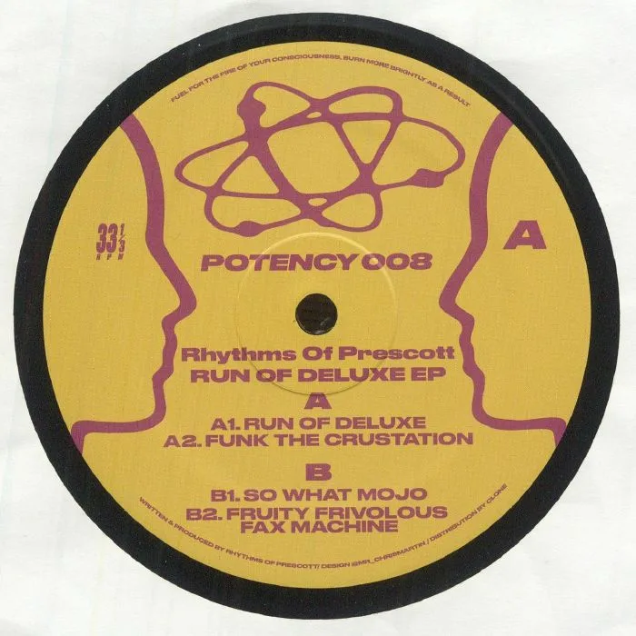 Лицевая сторона обложки — RHYTHMS OF PRESCOTT — Run Of Deluxe EP