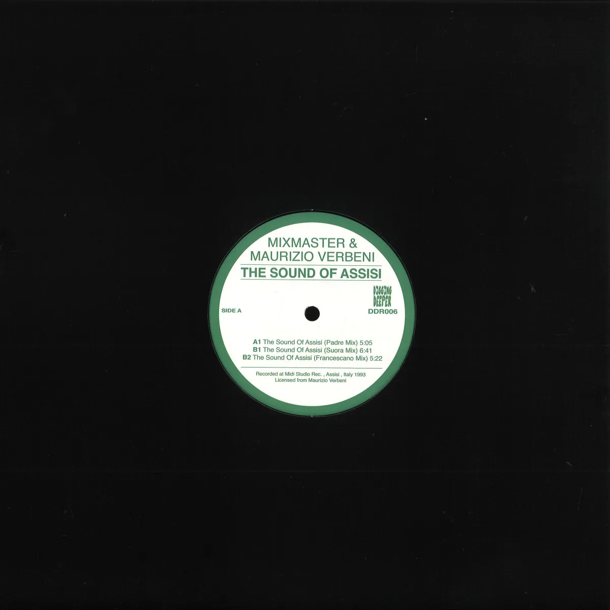 Обратная сторона обложки — Mixmaster&Maurizio Verbeni — THE SOUND OF ASSISI