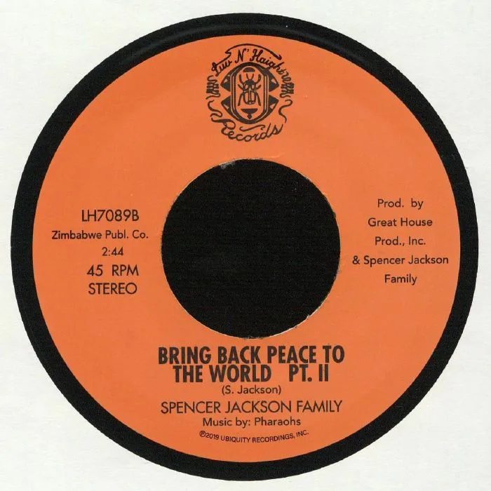 Обратная сторона обложки — SPENCER JACKSON FAMILY — Bring Back Peace To The World (reissue)