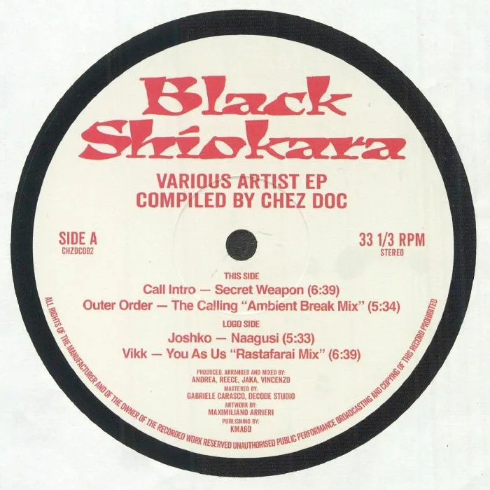Front cover — CALL INTRO / OUTER ORDER / JOSHKO / VIKK — Black Shiokara