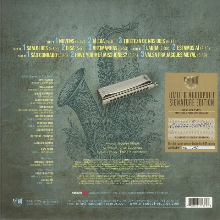 Back cover — Mauricio EINHORN — Mauricio & Horns