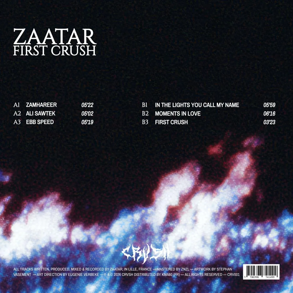 Обратная сторона обложки — Zaatar — First Crush
