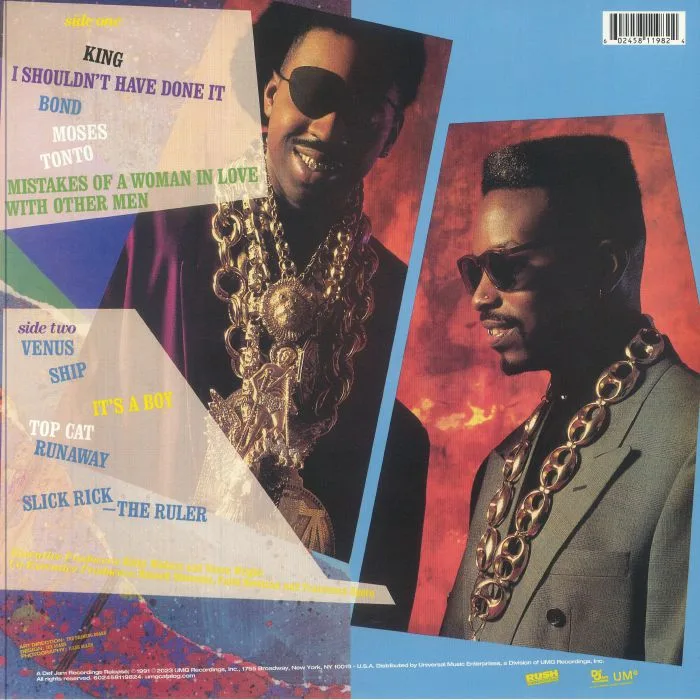 Обратная сторона обложки — SLICK RICK — The Ruler's Back (reissue)