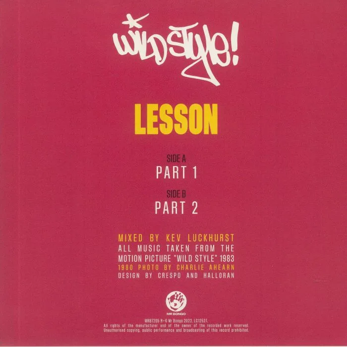 Обратная сторона обложки — PHAT KEV — Wild Style: Lesson Part 1 & 2 (Soundtrack)
