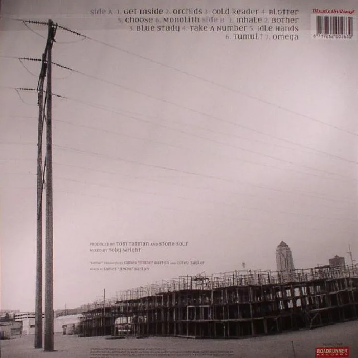 Обратная сторона обложки — STONE SOUR — Stone Sour (reissue)