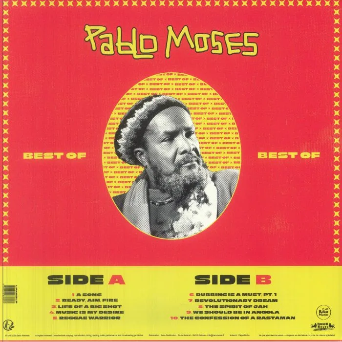 Лицевая сторона обложки — Pablo MOSES — Best Of Pablo Moses