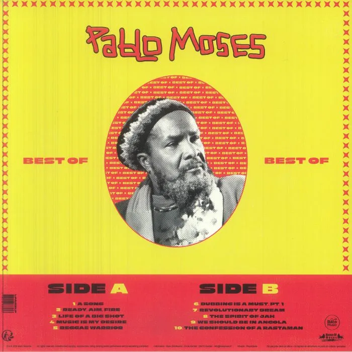Обратная сторона обложки — Pablo MOSES — Best Of Pablo Moses