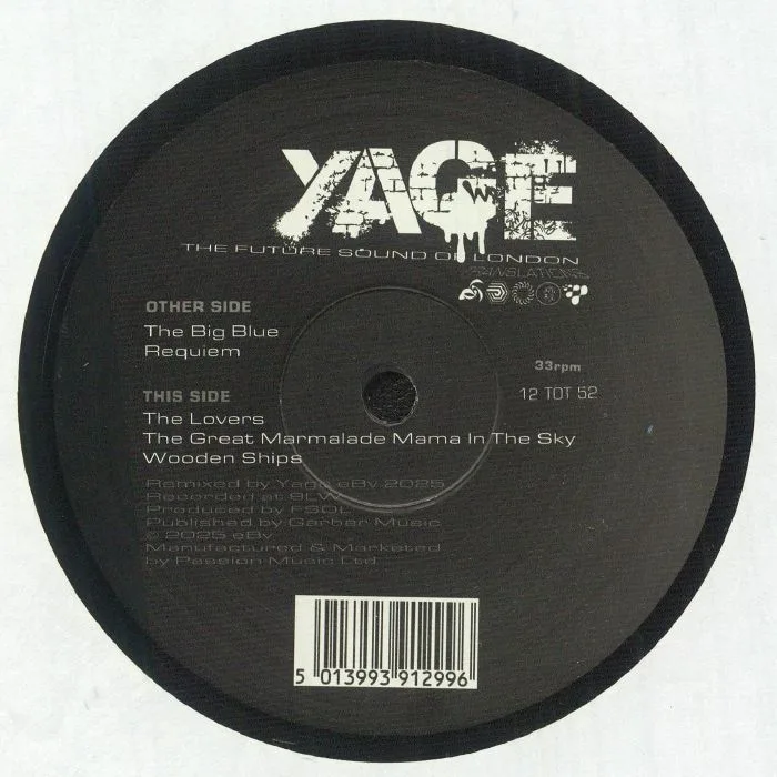 Обратная сторона обложки — YAGE aka THE FUTURE SOUND OF LONDON — Translations Remixes