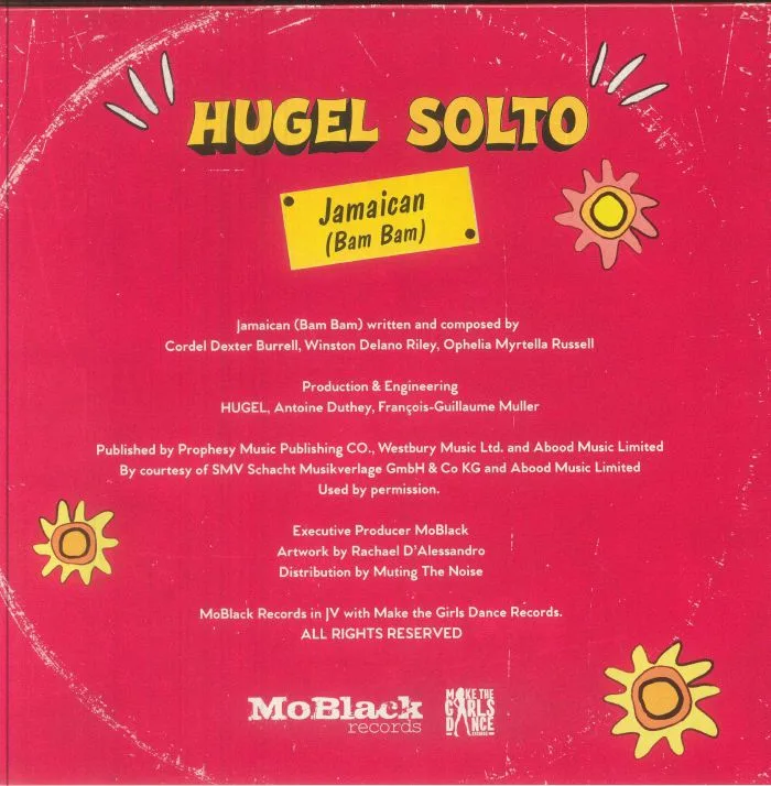 Back cover — HUGEL / SOLTO — Jamaican (Bam Bam)