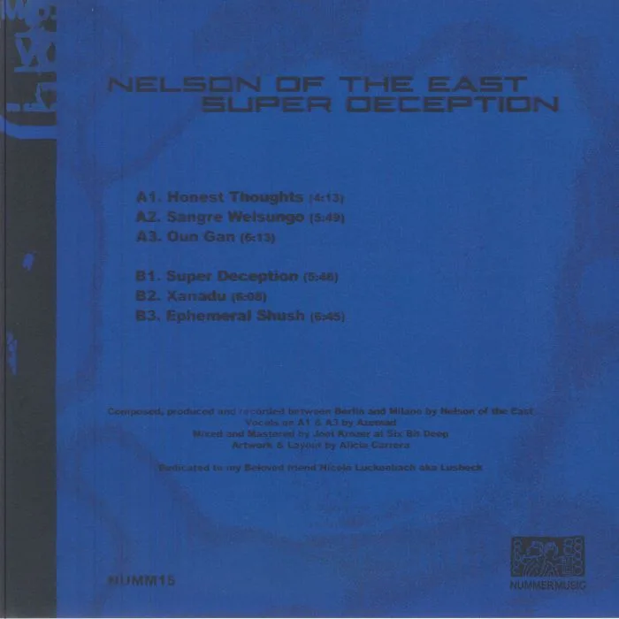 Back cover — NELSON OF THE EAST — Super Deception