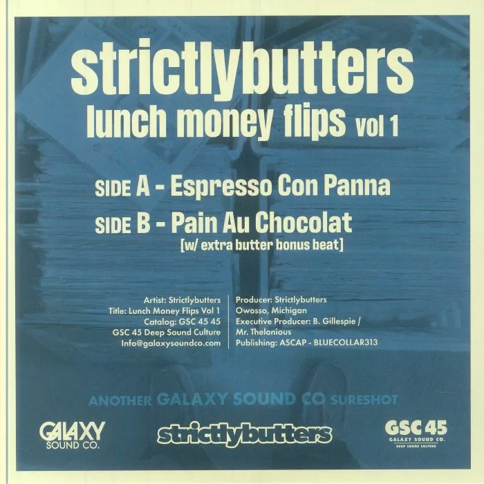 Back cover — STRICTLYBUTTERS — Lunch Money Flips Vol 1