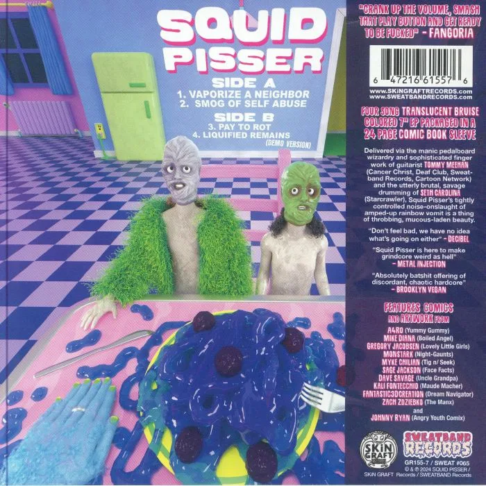 Back cover — SQUID PISSER — Vaporize A Neighbor (Deluxe Edition)