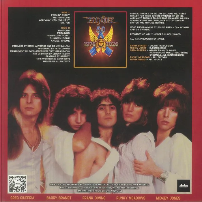 Back cover — ANGEL — Helluva Band (50th Anniversary Edition)