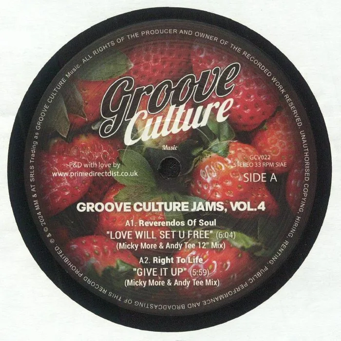 Front cover — REVERENDOS OF SOUL / RIGHT TO LIFE / SOULISTA / SERGE FUNK — Groove Culture Jams Vol 4
