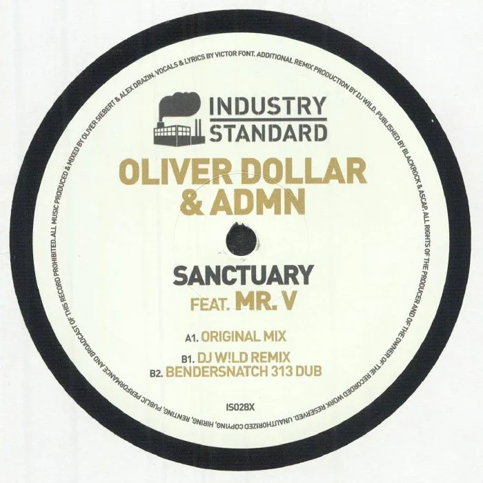 Обратная сторона обложки — Oliver DOLLAR / ADMN feat MR V — Sanctuary