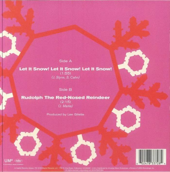 Back cover — Dean MARTIN — Let It Snow