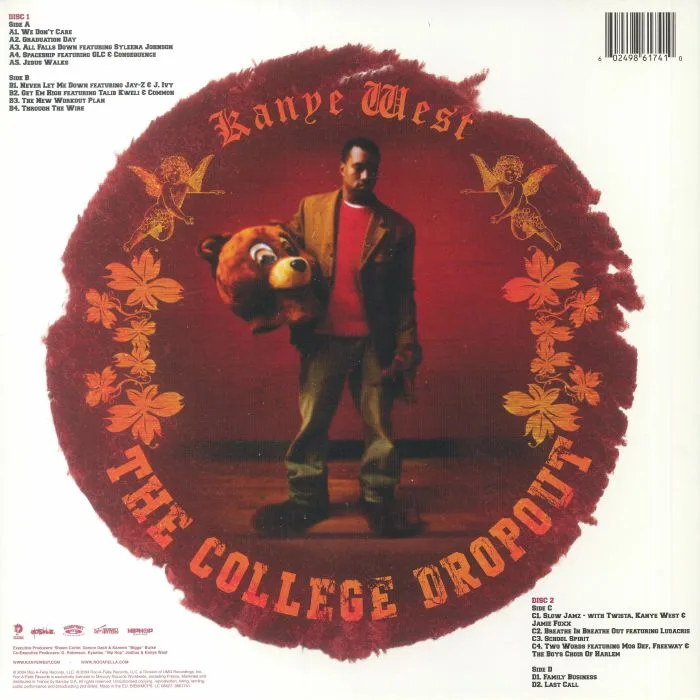 Обратная сторона обложки — Kanye WEST — The College Dropout (2022 Edition)