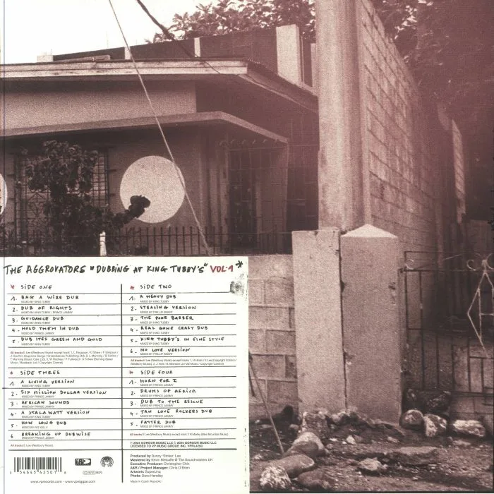 Back cover — The AGGROVATORS — Dubbing At King Tubbys Vol 1 (Record Store Day RSD 2024)