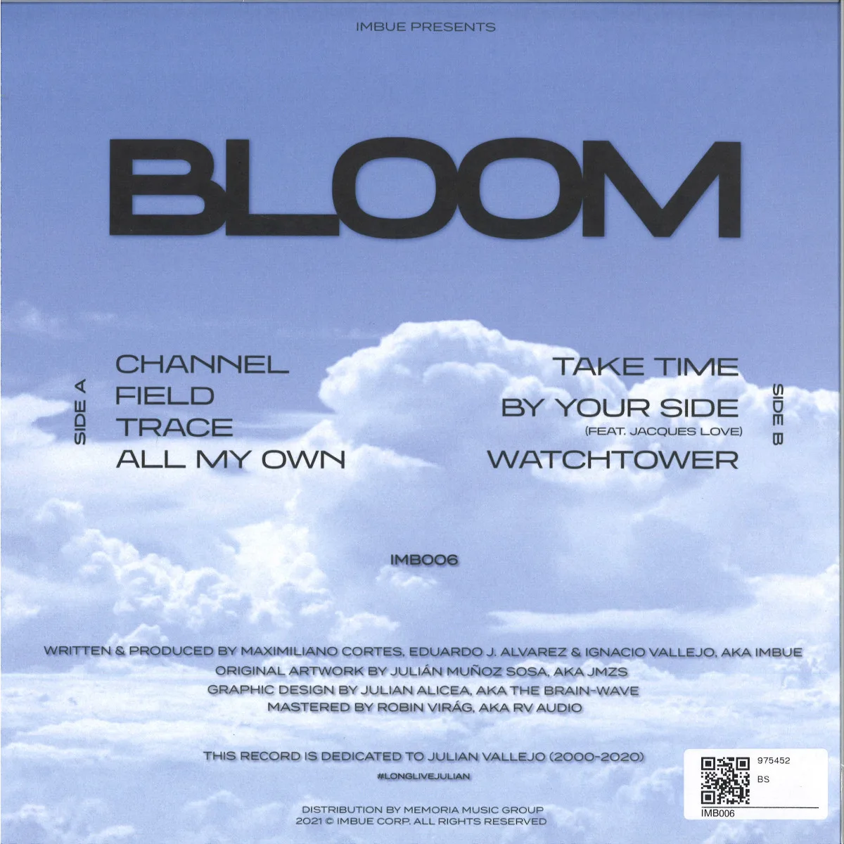 Обратная сторона обложки — Imbue — Bloom