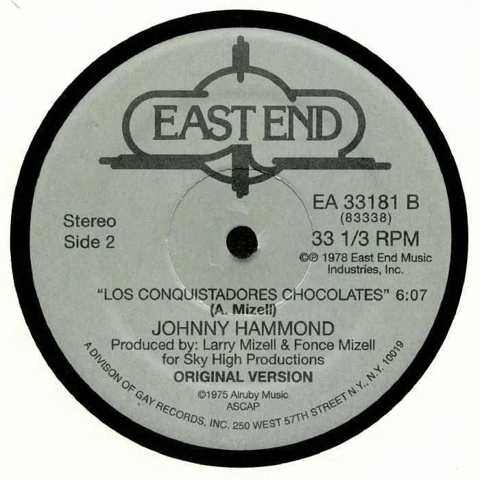 Обратная сторона обложки — Johnny HAMMOND — Los Conquistadores Chocolates