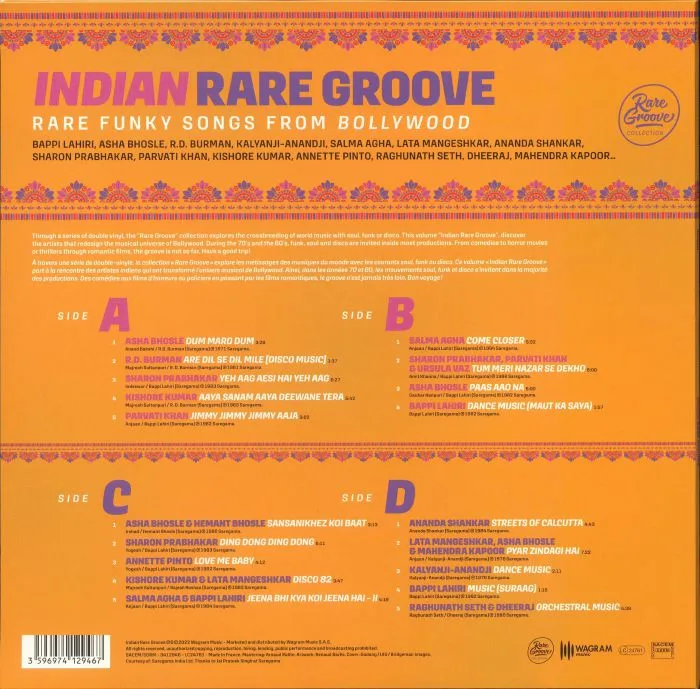 Back cover — VARIOUS — Indian Rare Groove