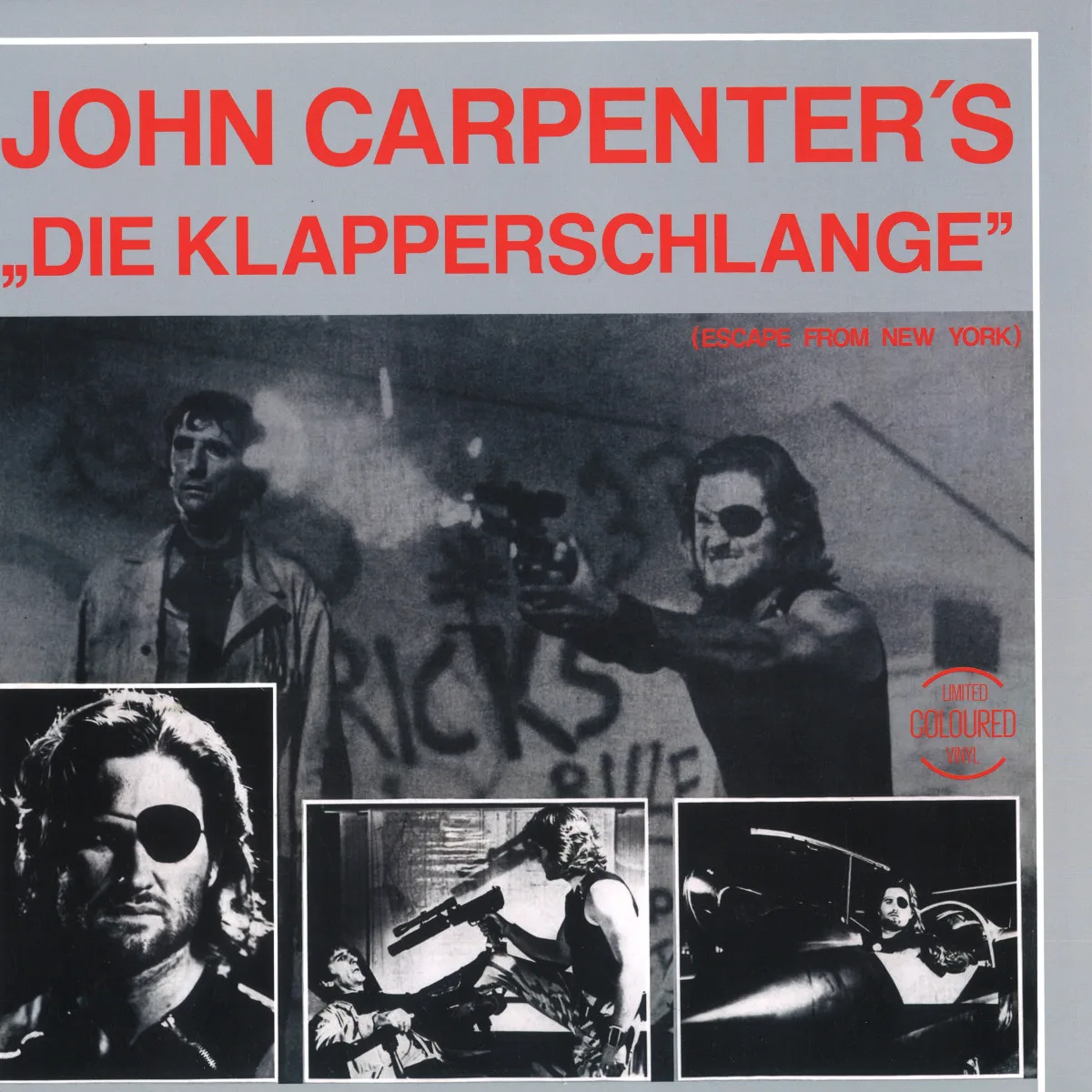 Back cover — JOHN CARPENTER — DIE KLAPPERSCHLANGE (Escape from New York) OST