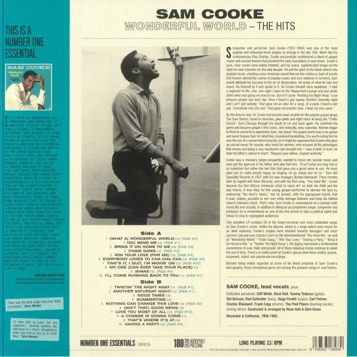 Back cover — Sam COOKE — Wonderful World: The Hits!