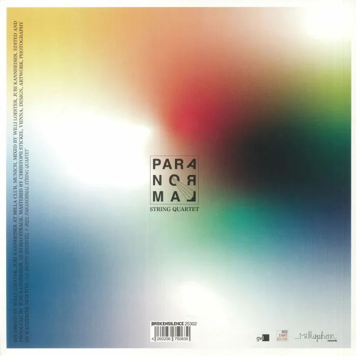 Back cover — PARANORMAL STRING QUARTET — Spaces