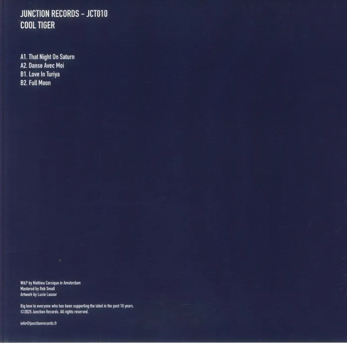 Back cover — COOL TIGER — Danse Avec Moi
