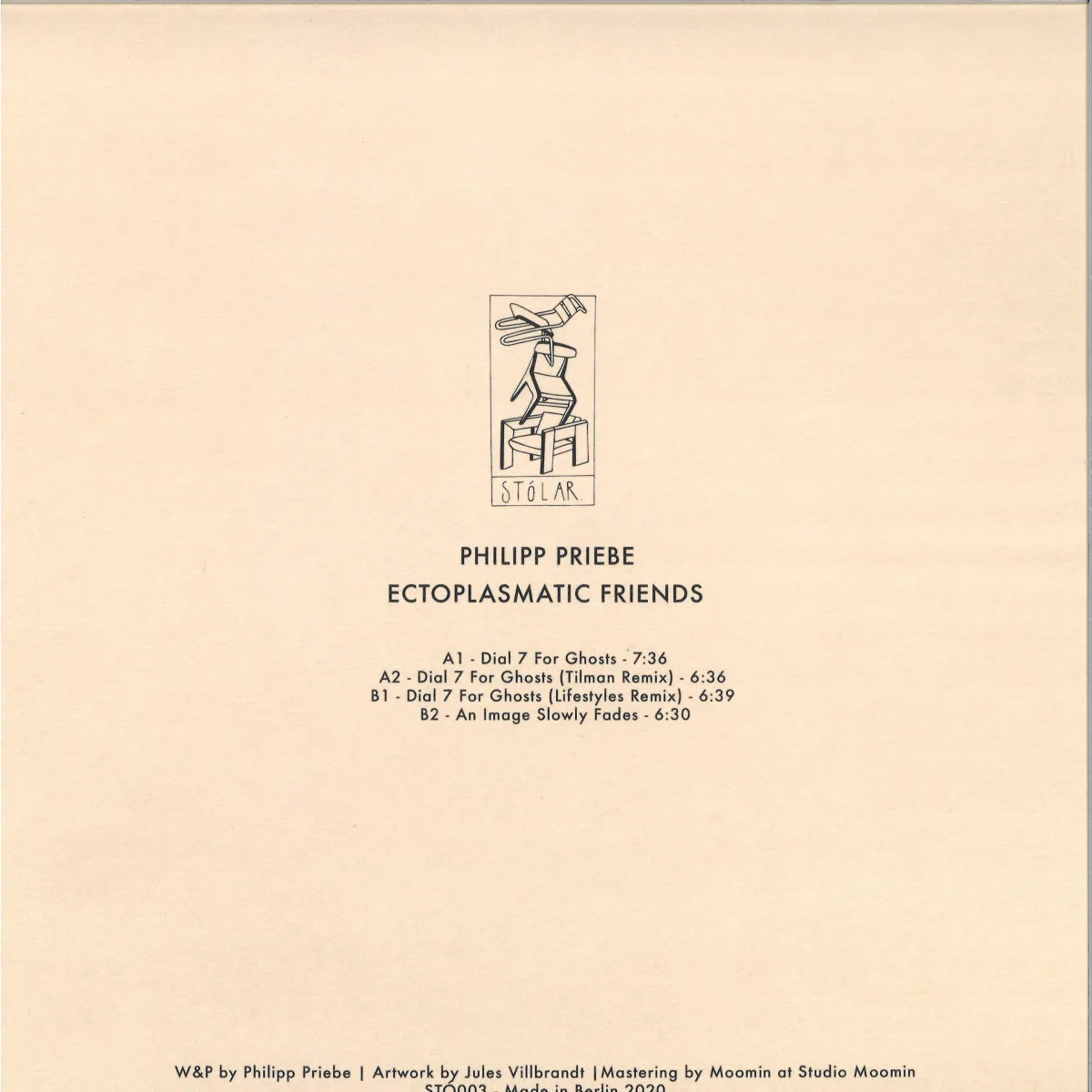 Обратная сторона обложки — Philipp Priebe — Ectoplasmatic Friends EP