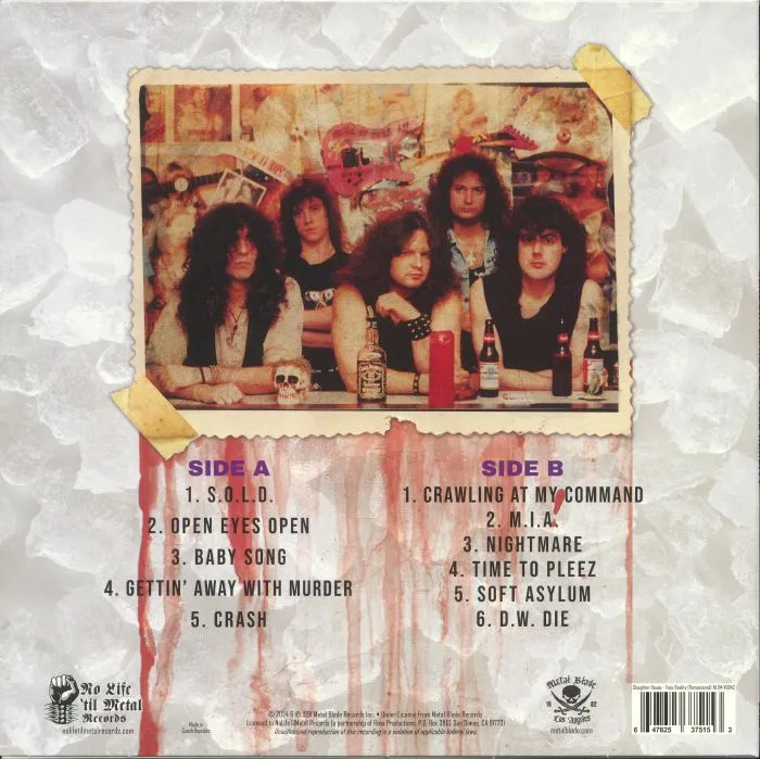 Back cover — SLAUGHTER HOUSE — Face Reality (reissue)