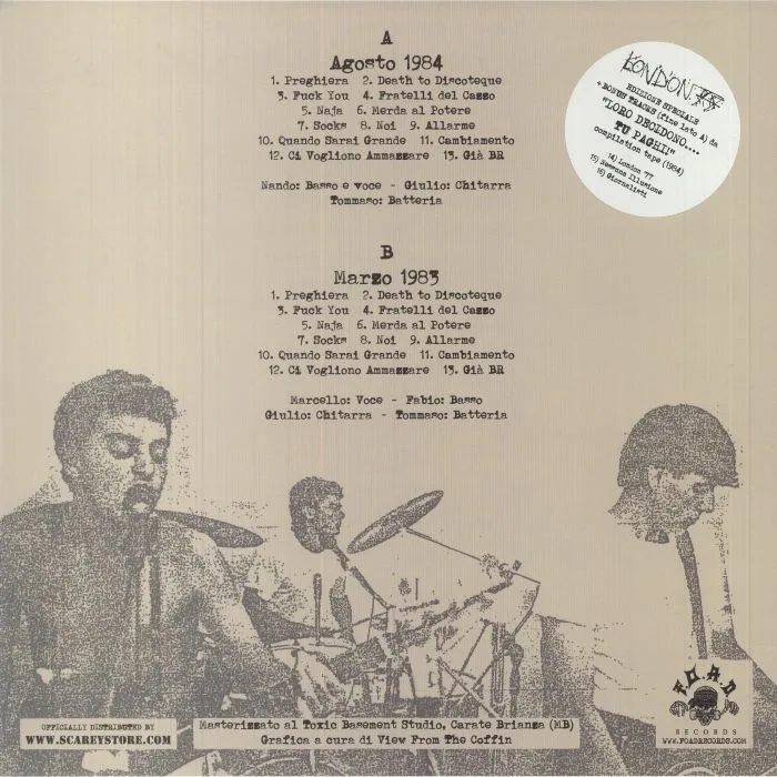 Back cover — LONDON 77 — Ivstitia