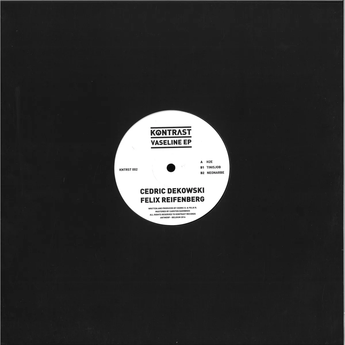 Обратная сторона обложки — Cedric Dekowski&Felix Reifenberg — Vaseline EP
